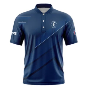 124th U.S. Open Pinehurst Dark Blue White Line Ping Quarter-Zip Polo Shirt