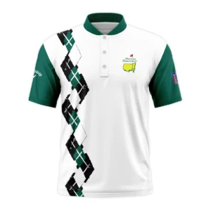 Golf Sport Pattern Green Mix Masters Tournament Callaway Quarter-Zip Polo Shirt