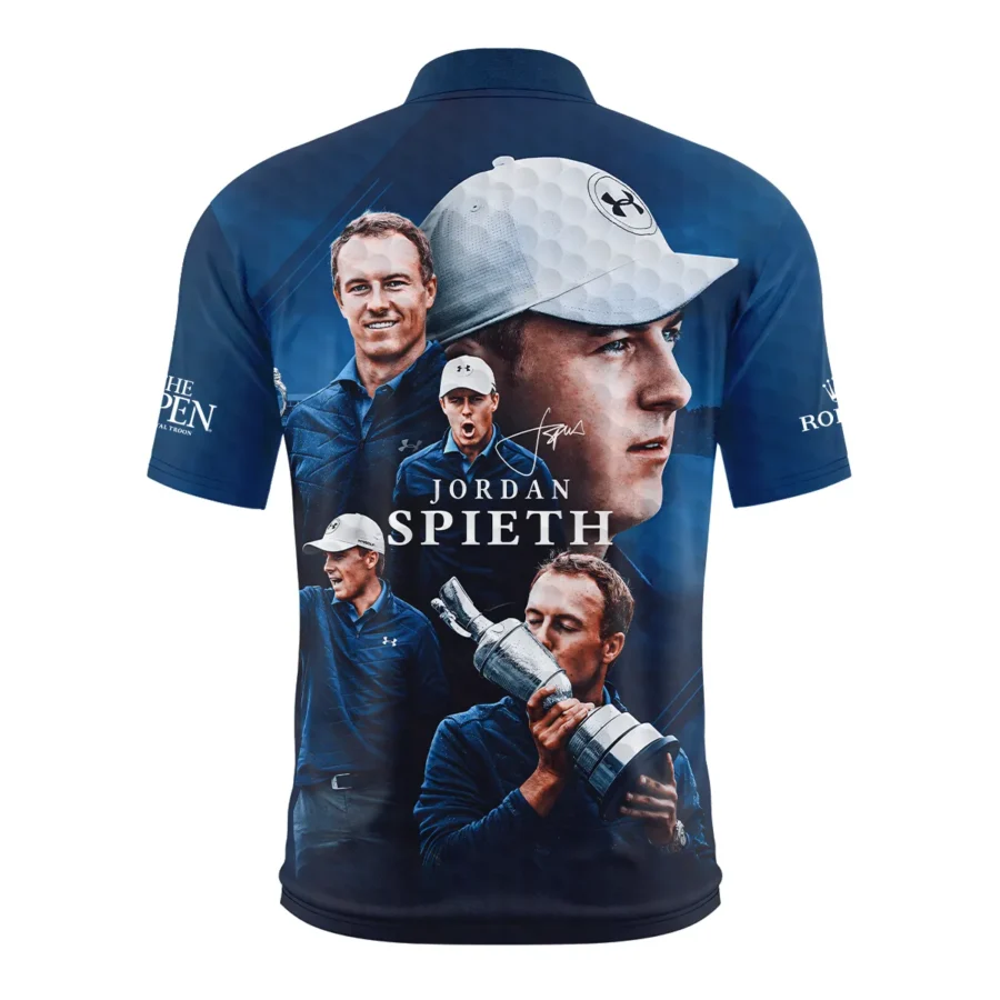 Golf Jordan Spieth Fans Loves 152nd The Open Championship Rolex Style Classic, Short Sleeve Round Neck Polo Shirt