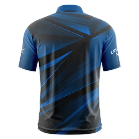 Callaway 124th U.S. Open Pinehurst Dark Blue Gradient Sublimation Style Classic, Short Sleeve Round Neck Polo Shirt