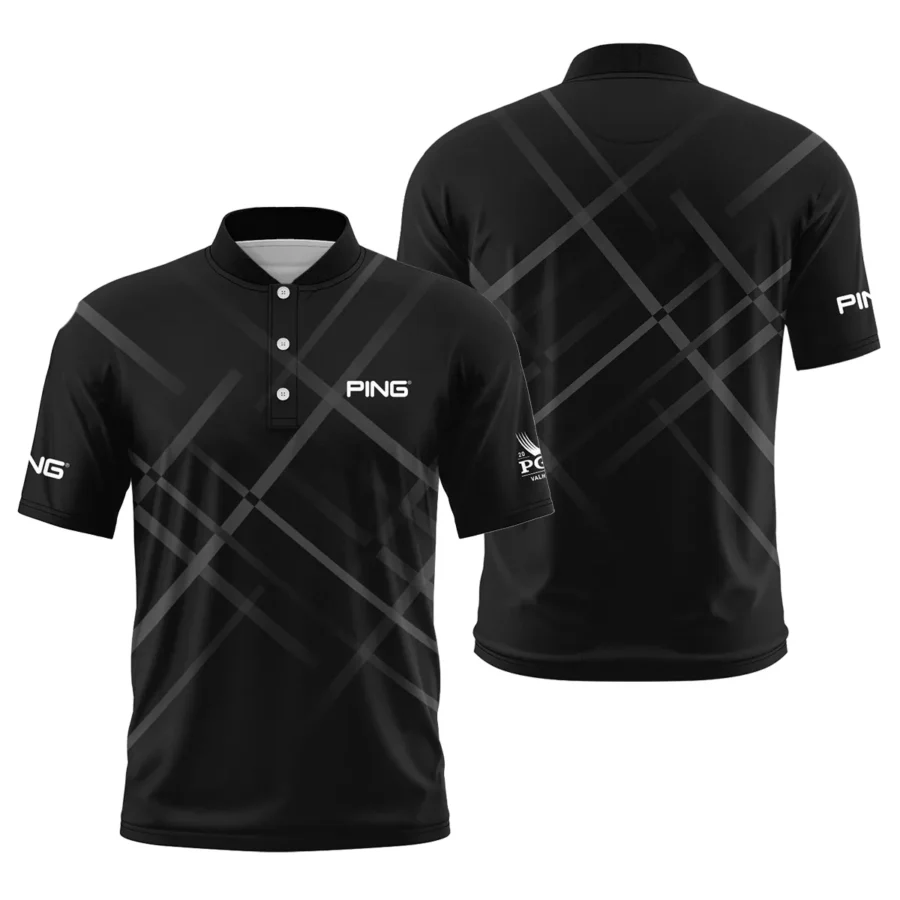 Golf Pattern 2024 PGA Championship Valhalla Ping Style Classic, Short Sleeve Round Neck Polo Shirt