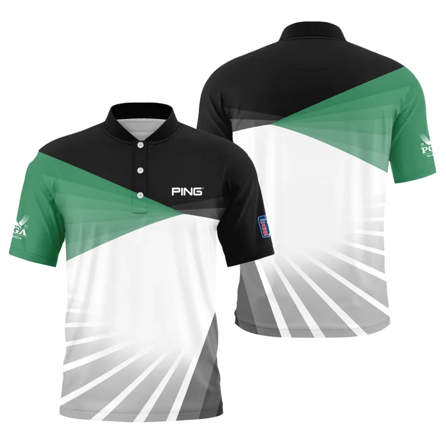 Golf Pattern 2024 PGA Championship Valhalla Ping Style Classic, Short Sleeve Round Neck Polo Shirt