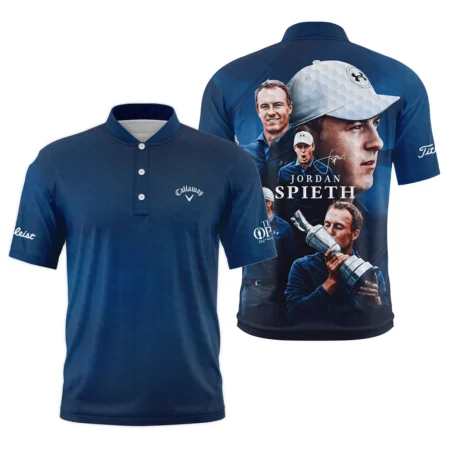 Golf Jordan Spieth Fans Loves 152nd The Open Championship Callaway Style Classic, Short Sleeve Round Neck Polo Shirt