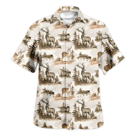 Deer Hunting Pattern Sitka Gear All Over Prints Oversized Hawaiian Shirt