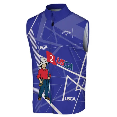 Golf Abstract Line Pattern 124th U.S. Open Pinehurst Callaway Sleeveless Jacket Style Classic