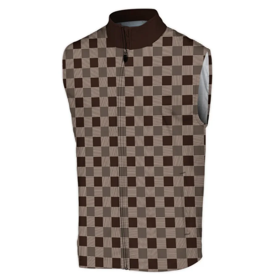 Golf Brown Square Pattern 124th U.S. Open Pinehurst Callaway Sleeveless Jacket Style Classic