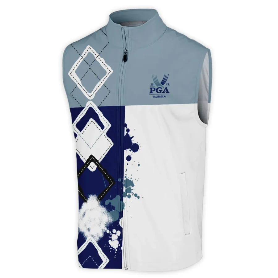 2024 PGA Championship Valhalla Callaway Blue White Brush Line Sleeveless Jacket Style Classic Sleeveless Jacket