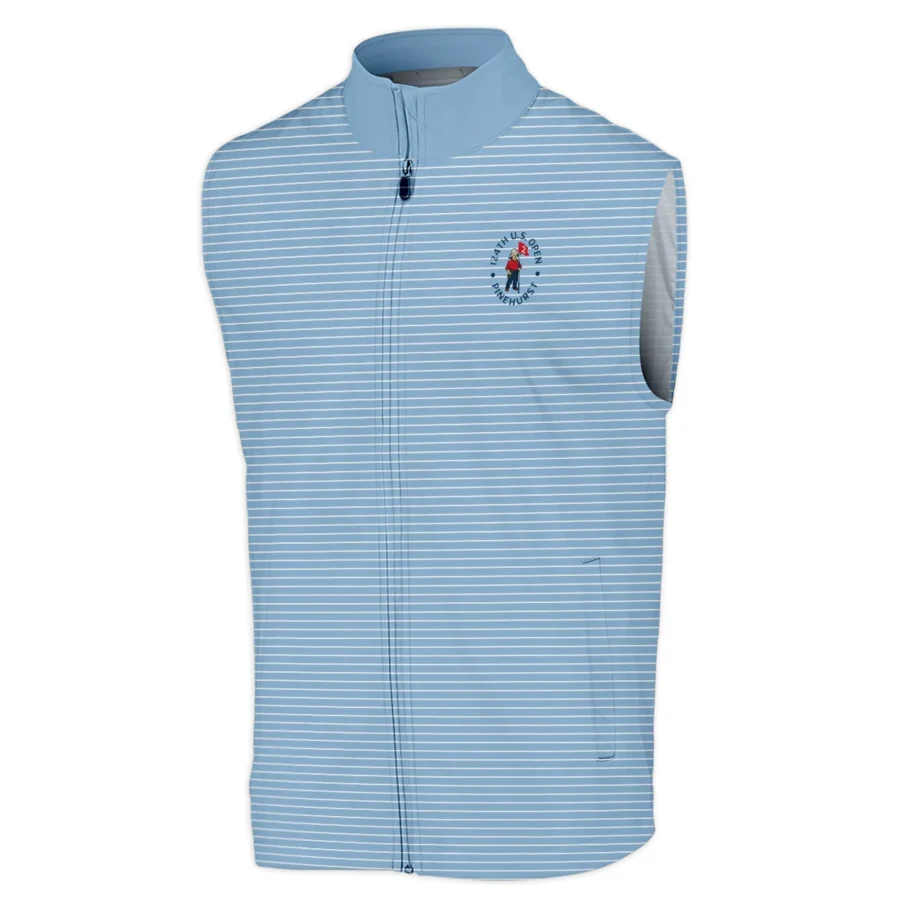 Blue White Line Pattern Ping 124th U.S. Open Pinehurst Sleeveless Jacket Style Classic