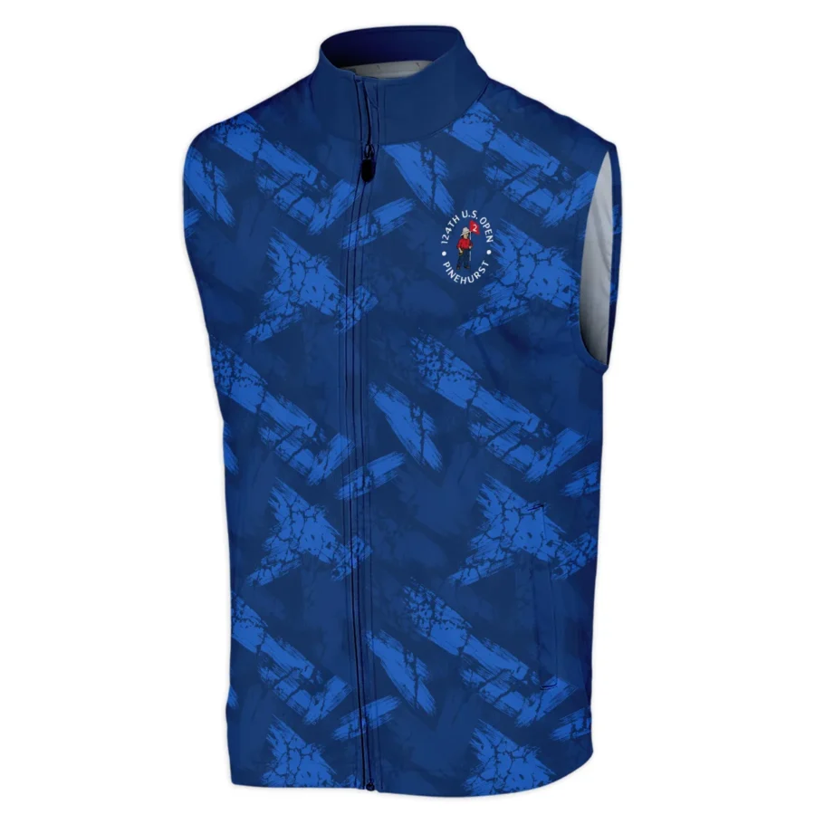 124th U.S. Open Pinehurst Callaway Dark Blue Brush Pattern Sleeveless Jacket Style Classic