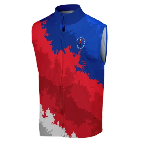 Callaway 124th U.S. Open Pinehurst Blue Red White Background Sleeveless Jacket Style Classic