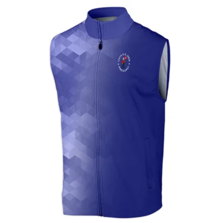 124th U.S. Open Pinehurst Callaway Dark Moderate Blue Abstract Sleeveless Jacket Style Classic