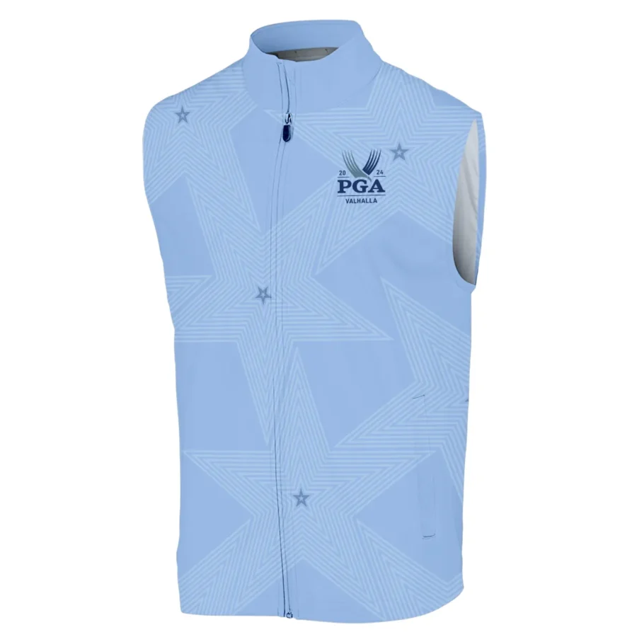 Golf Blue Color Star Pattern 2024 PGA Championship Valhalla Ping Sleeveless Jacket Style Classic