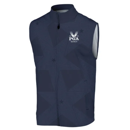 Golf Navy Color Star Pattern 2024 PGA Championship Valhalla Callaway Sleeveless Jacket Style Classic