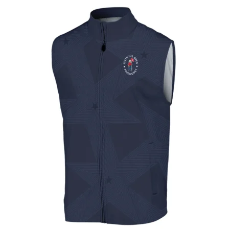 Golf Navy Color Star Pattern 124th U.S. Open Pinehurst Callaway Sleeveless Jacket Style Classic