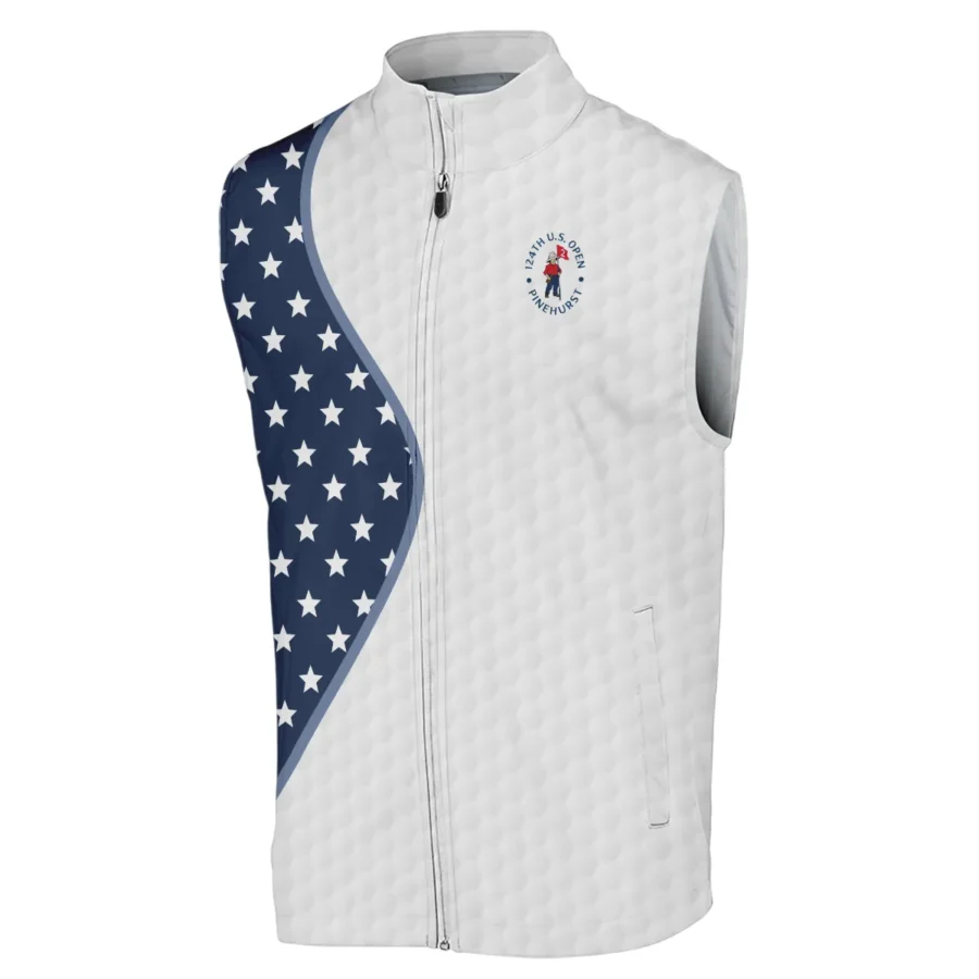 Golf Pattern Light Blue Cup 124th U.S. Open Pinehurst Callaway Sleeveless Jacket Style Classic