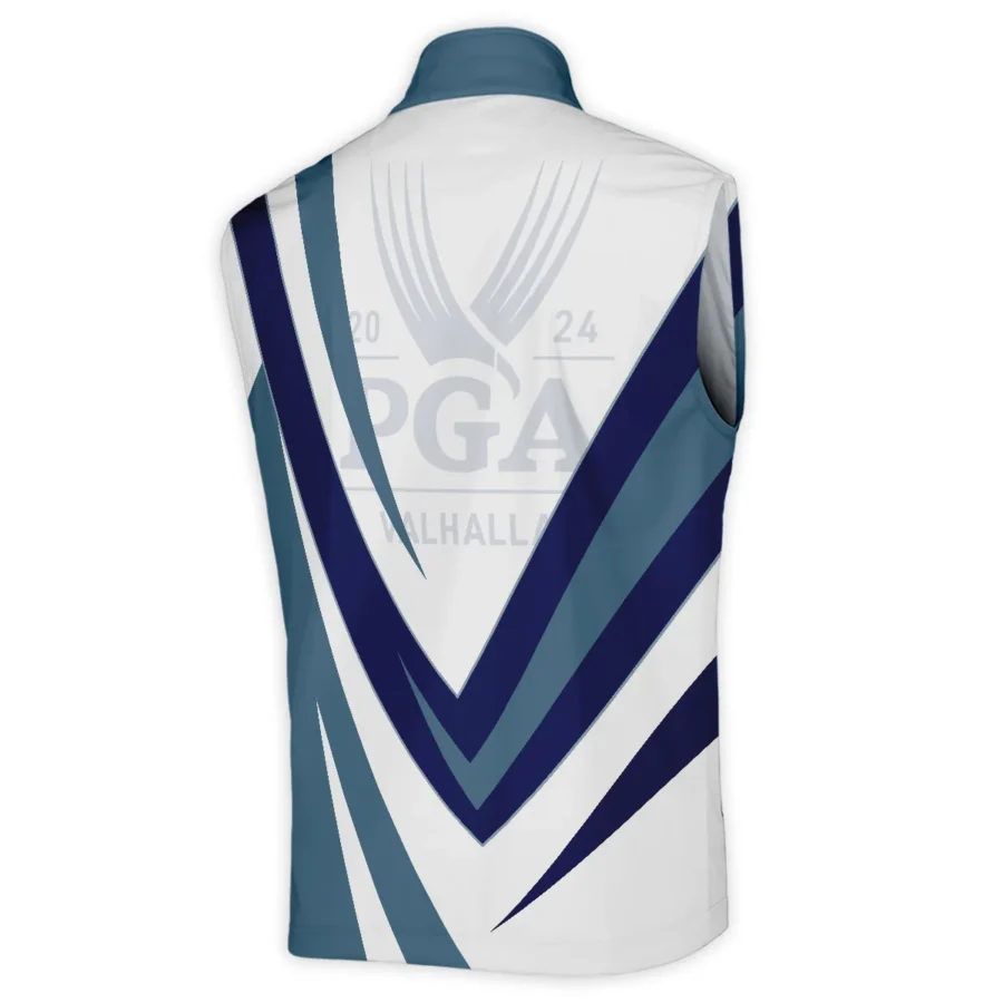 Callaway 2024 PGA Championship Valhalla Dark Moderate Blue White Blue Sleeveless Jacket Style Classic Sleeveless Jacket