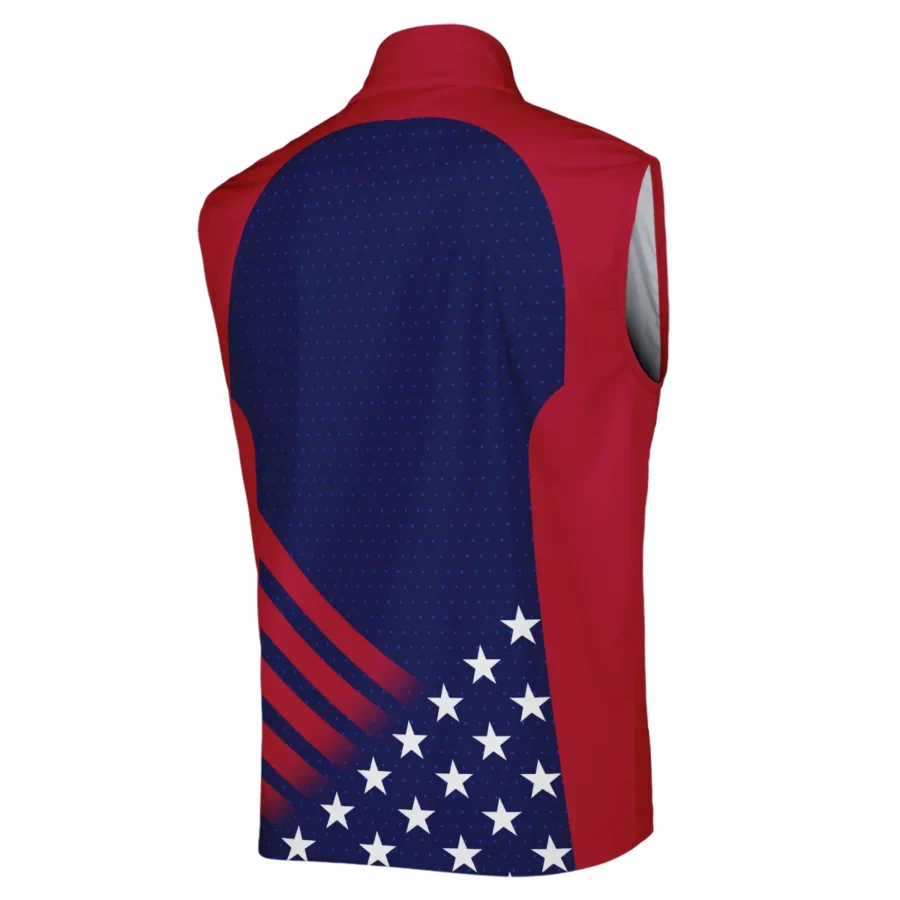 Rolex 124th U.S. Open Pinehurst Star White Dark Blue Red Background Sleeveless Jacket Style Classic Sleeveless Jacket