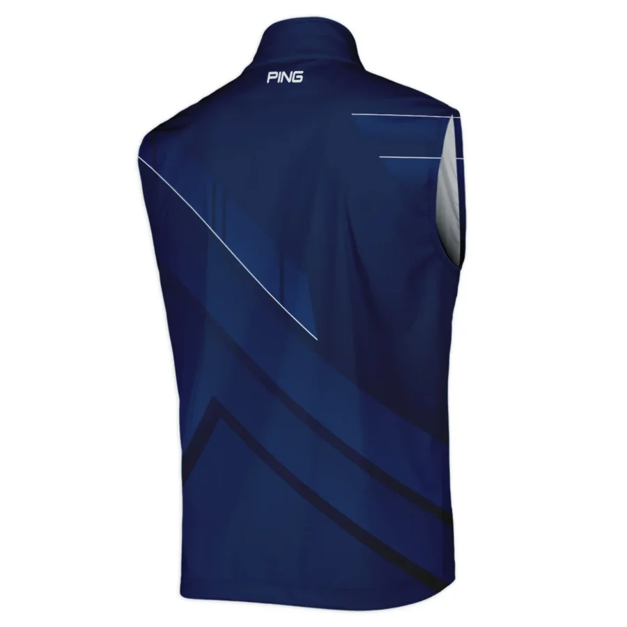 124th U.S. Open Pinehurst Dark Blue White Line Ping Sleeveless Jacket Style Classic