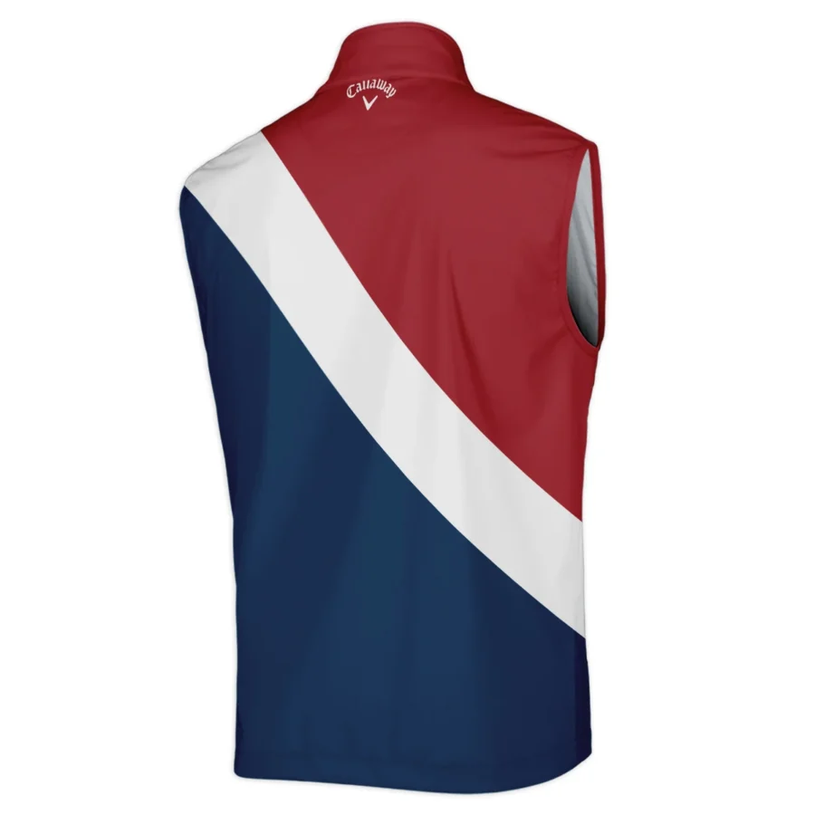 124th U.S. Open Pinehurst Callaway Blue Red White Background Sleeveless Jacket Style Classic