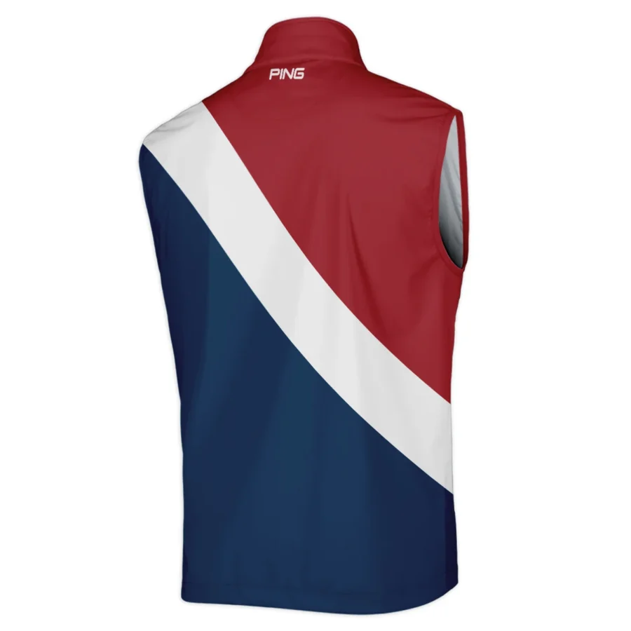 124th U.S. Open Pinehurst Ping Blue Red White Background Sleeveless Jacket Style Classic