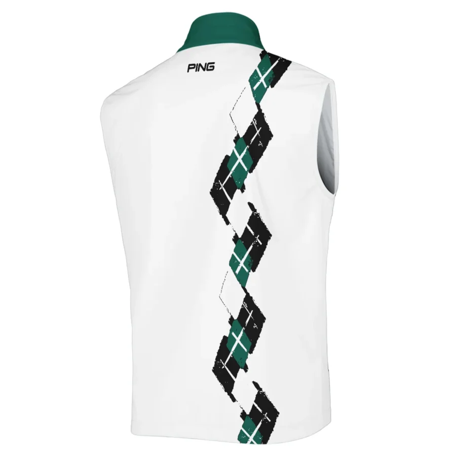 Golf Sport Pattern Green Mix Masters Tournament Ping Sleeveless Jacket Style Classic