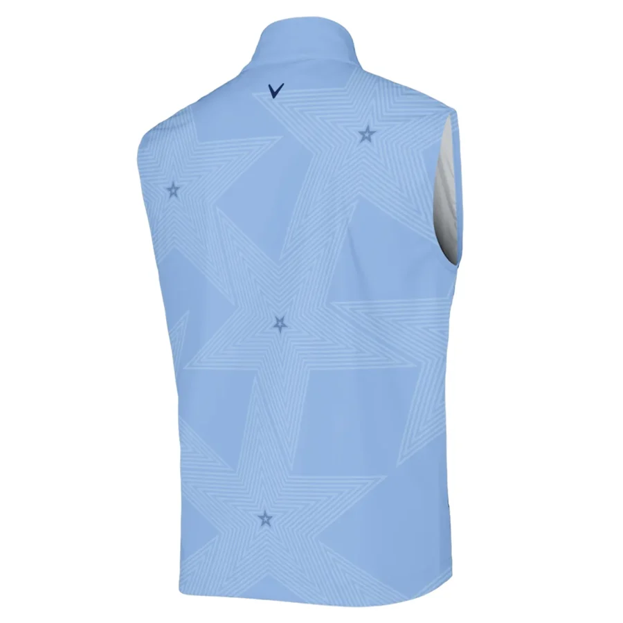 Golf Blue Color Star Pattern 2024 PGA Championship Valhalla Callaway Sleeveless Jacket Style Classic