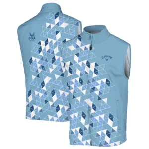 Golf Blue Geometric Mosaic Pattern 2024 PGA Championship Valhalla Callaway Quarter-Zip Jacket Style Classic