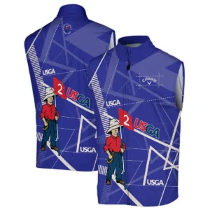 Golf Abstract Line Pattern 124th U.S. Open Pinehurst Callaway Quarter-Zip Jacket Style Classic