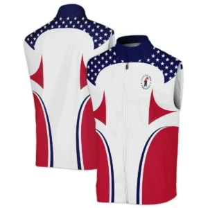 124th U.S. Open Pinehurst Ping Stars White Dark Blue Red Line Quarter-Zip Jacket Style Classic Quarter-Zip Jacket