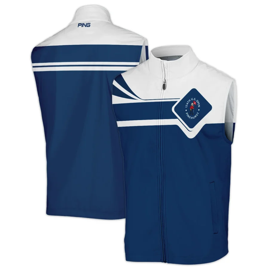 Ping 124th U.S. Open Pinehurst Blue Pattern Sport Sleeveless Jacket Style Classic