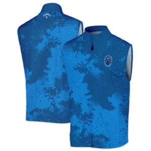 124th U.S. Open Pinehurst Callaway Blue Sport Pattern Style Classic, Short Sleeve Round Neck Polo Shirt