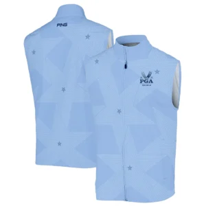 Golf Blue Color Star Pattern 2024 PGA Championship Valhalla Ping Quarter-Zip Jacket Style Classic