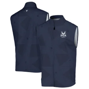 Golf Navy Color Star Pattern 2024 PGA Championship Valhalla Callaway Style Classic, Short Sleeve Round Neck Polo Shirt