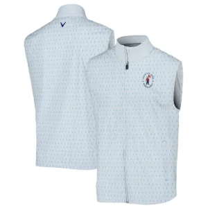 Golf Pattern Light Blue Cup 124th U.S. Open Pinehurst Callaway Quarter-Zip Jacket Style Classic