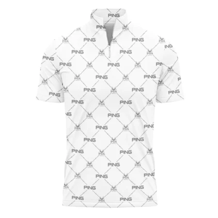 Golf Pattern 2024 PGA Championship Valhalla Ping Quarter-Zip Polo Shirt