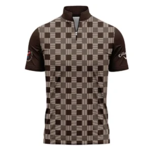 Golf Brown Square Pattern 124th U.S. Open Pinehurst Ping Polo Shirt Style Classic