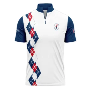 Golf Sport Pattern Blue Mix Color 124th U.S. Open Pinehurst Ping Polo Shirt Style Classic