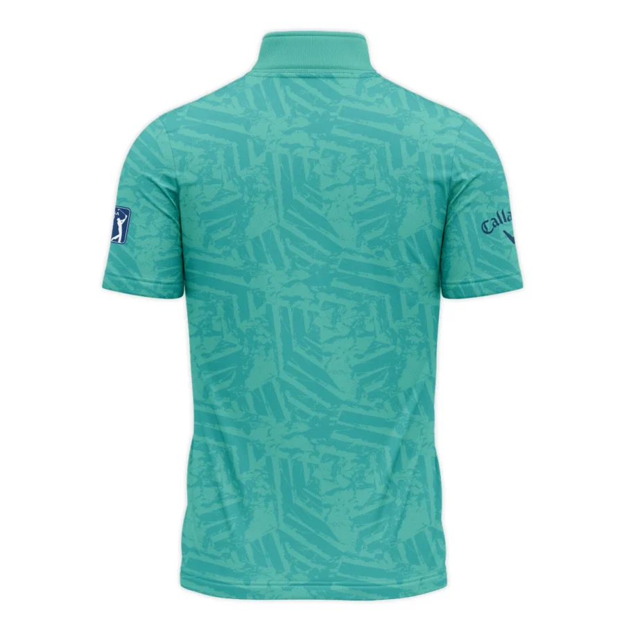 Moderate Cyan Abstract 124th U.S. Open Pinehurst Callaway Quarter-Zip Polo Shirt