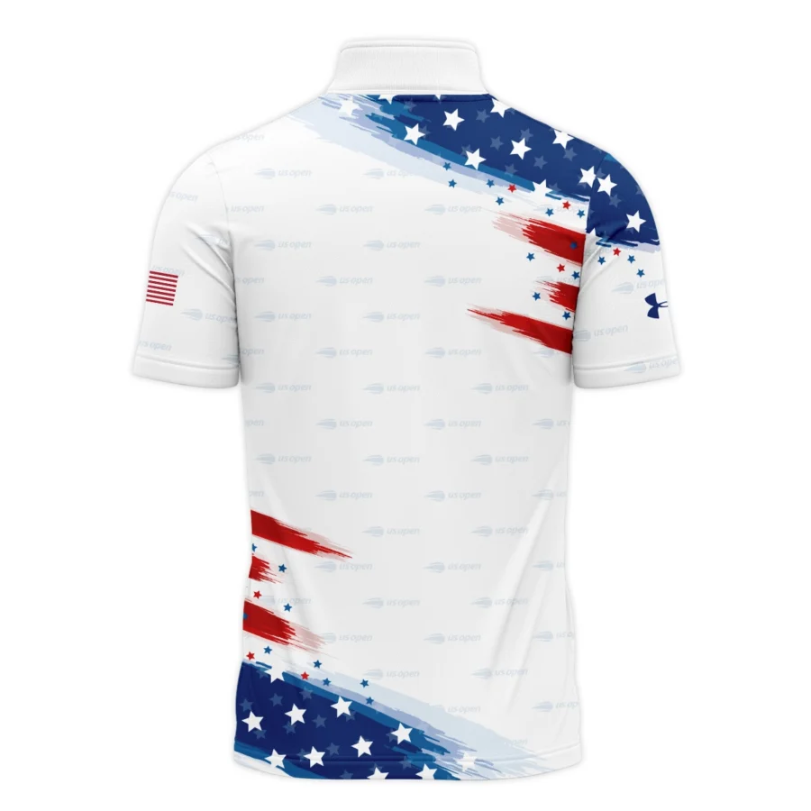 USA Flag US Open Tennis Champions Under Armour Performance Quarter-Zip Polo Shirt