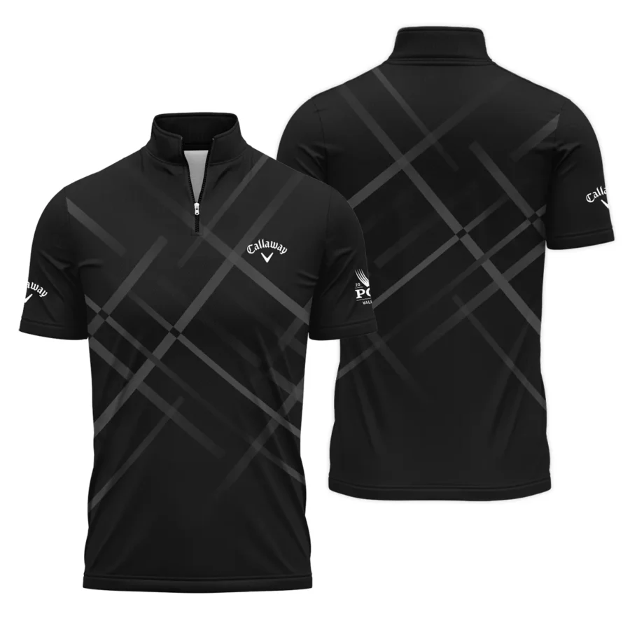 Golf Pattern 2024 PGA Championship Valhalla Callaway Quarter-Zip Polo Shirt