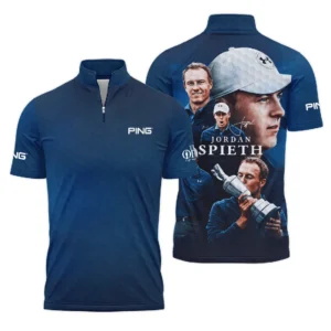 Golf Jordan Spieth Fans Loves 152nd The Open Championship Ping Style Classic, Short Sleeve Round Neck Polo Shirt