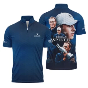 Golf Jordan Spieth Fans Loves 152nd The Open Championship Rolex Style Classic, Short Sleeve Round Neck Polo Shirt