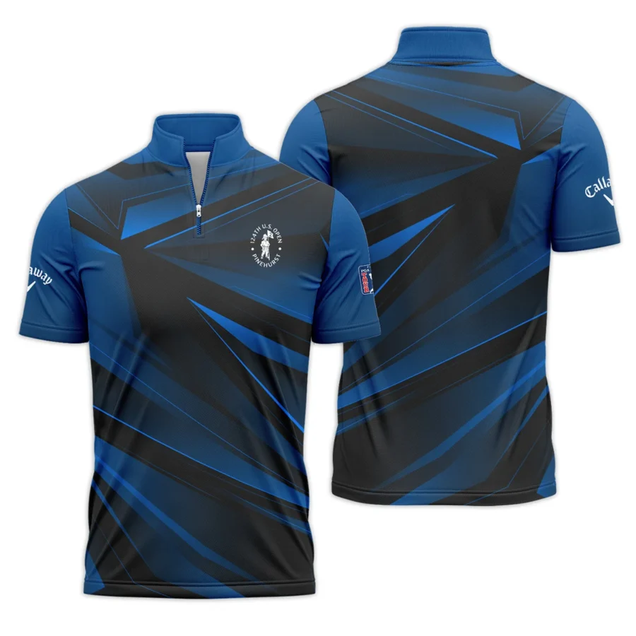 Callaway 124th U.S. Open Pinehurst Dark Blue Gradient Sublimation Quarter-Zip Polo Shirt