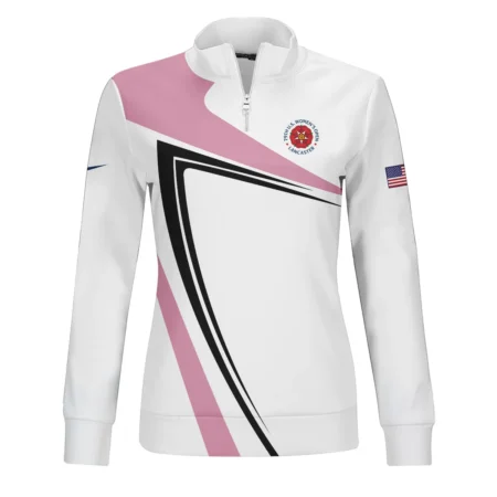 Pink Black Golf Pattern 79th U.S. Women’s Open Lancaster Nike Quater Zip Women