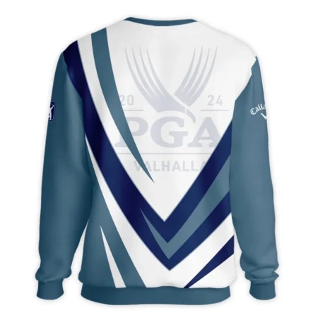 Callaway 2024 PGA Championship Valhalla Dark Moderate Blue White Blue Unisex Sweatshirt Style Classic Sweatshirt