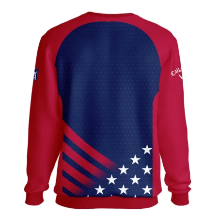 Callaway 124th U.S. Open Pinehurst Star White Dark Blue Red Background Unisex Sweatshirt Style Classic Sweatshirt