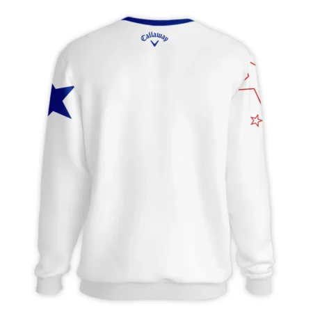 124th U.S. Open Pinehurst Callaway Blue Red Line White Unisex Sweatshirt Style Classic Sweatshirt