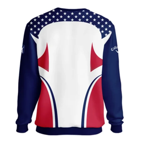 124th U.S. Open Pinehurst Callaway Stars White Dark Blue Red Line Unisex Sweatshirt Style Classic Sweatshirt