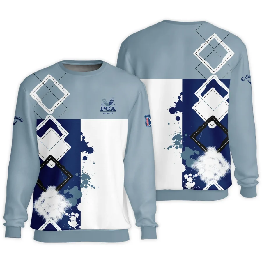 2024 PGA Championship Valhalla Callaway Blue White Brush Line Unisex Sweatshirt Style Classic Sweatshirt