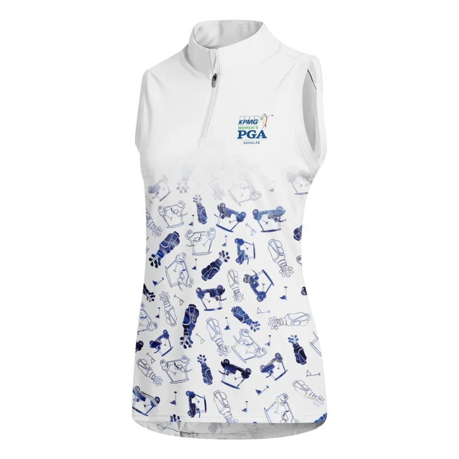 2024 KPMG Women's PGA Championship Golf Icon Abstract Nike Quater Zip Sleeveless Polo Shirt